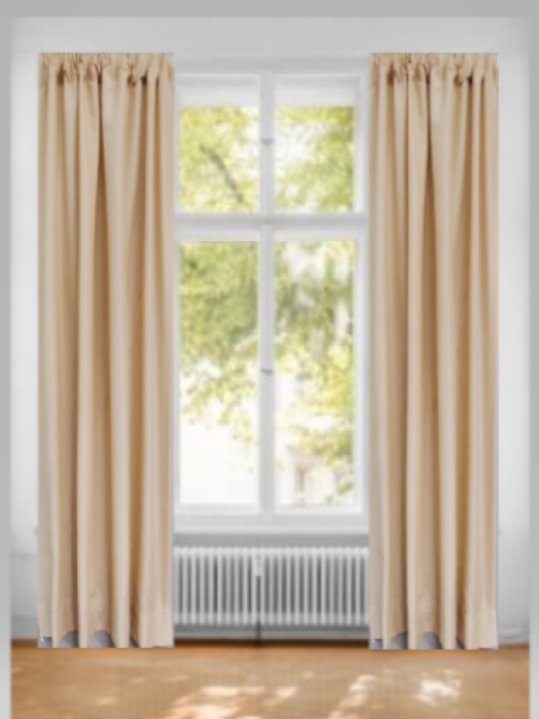 Custom made window curtains