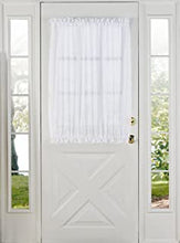 Load image into Gallery viewer, Half Door Curtain in sheer white fabric
