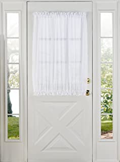 Half Door Curtain in sheer white fabric