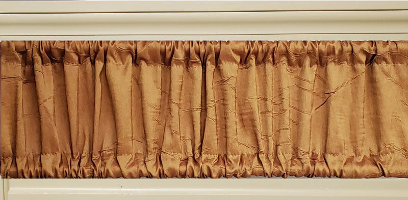 Transom Curtain Burnished Bronze Fabric