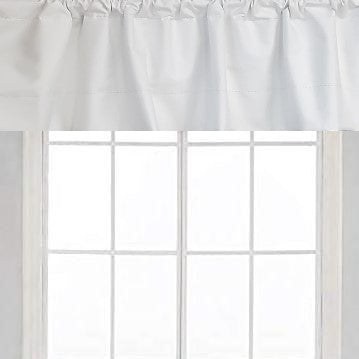 Valance Curtain with White Blackout Fabric