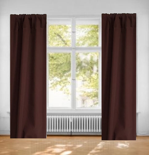 Cocoa Cotton Window Curtain